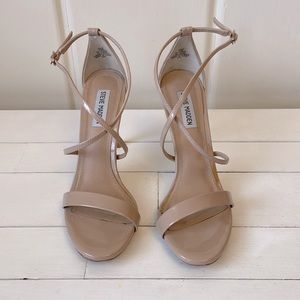 Steve Madden Strappy Stilettos, Tan, W 8.5
